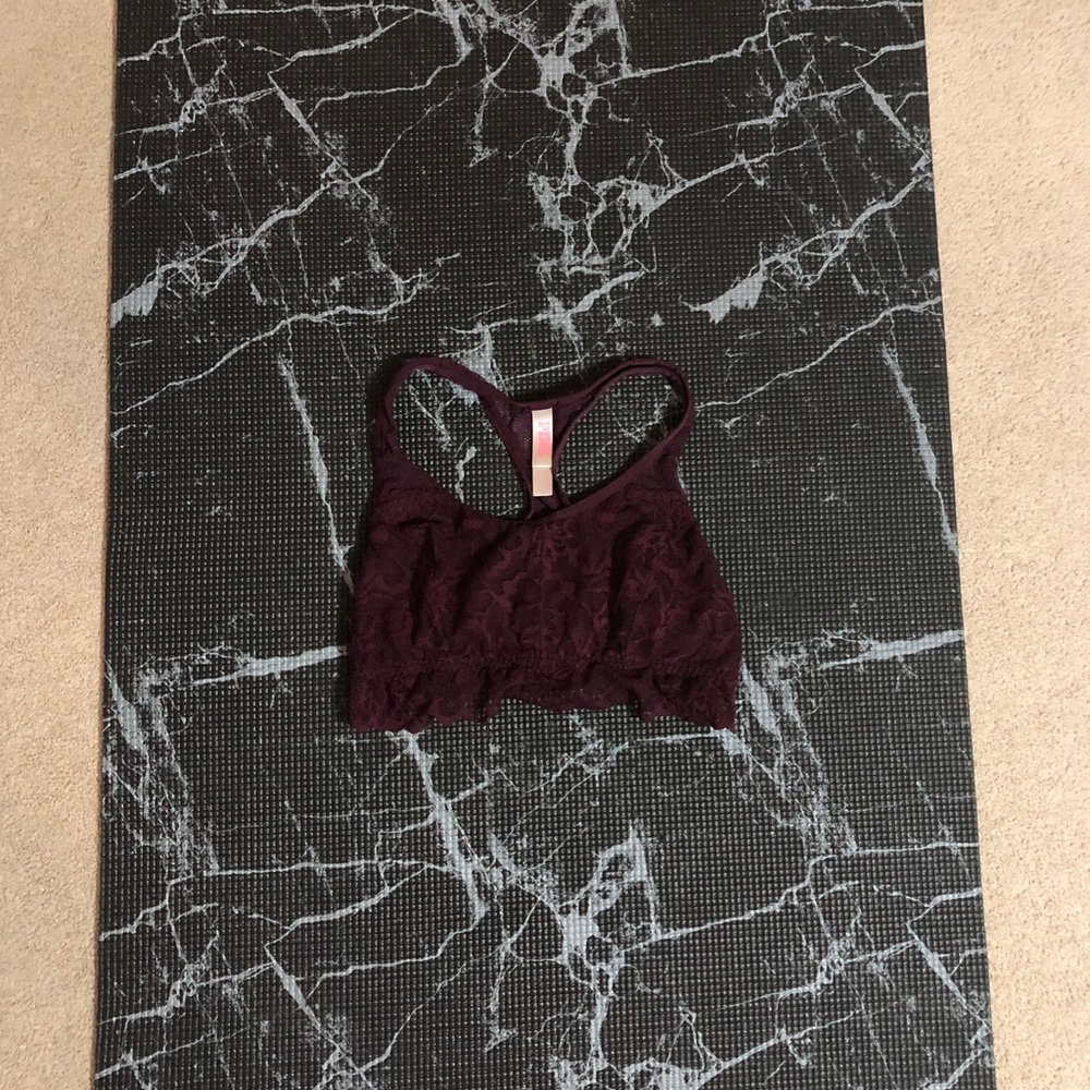 PINK Burgundy Bralette